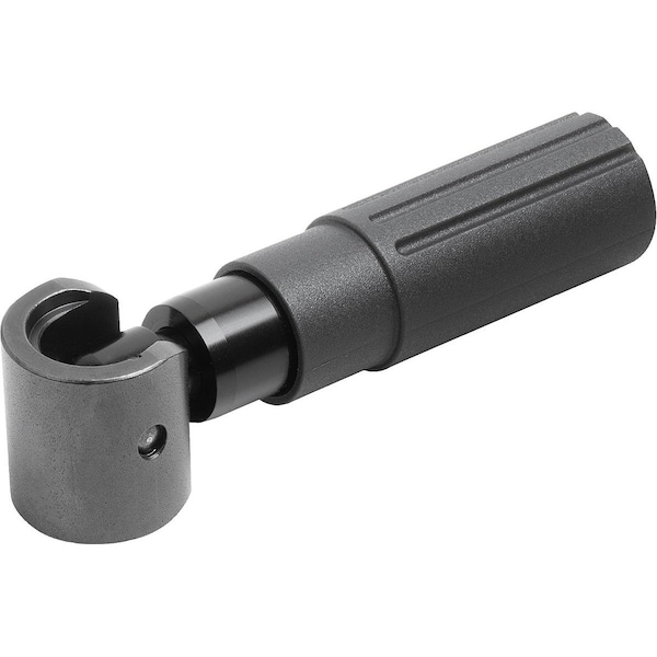 Safety Cylinder Grip Automatic Return Size:1 D=M04, L=35, L1=38, Thermoplastic, Comp:Steel